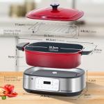 Spoonlemon 5.8QT Electric Dutch Oven Multi-Cooker