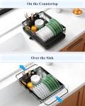 Kitsure Stainless Steel Dish Drying Rack with Cutlery Holder
