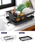 Kitsure Stainless Steel Dish Drying Rack with Cutlery Holder