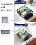 Kitsure Stainless Steel Dish Drying Rack with Cutlery Holder