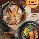 5QT Pre-Seasoned Cast Iron Dutch Oven with Lid