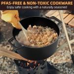 5QT Pre-Seasoned Cast Iron Dutch Oven with Lid