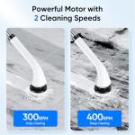 Cordless Electric Spin Scrubber with Adjustable Handle
