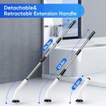 Cordless Electric Spin Scrubber with Adjustable Handle