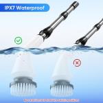 Cordless Electric Spin Scrubber with Adjustable Handle