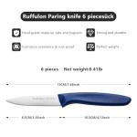 Ruffulon Ultra Sharp Fruit and Vegetable Knife Set