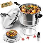 Stainless Steel 4 Qt Pressure Cooker for All Cooktops