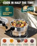 Stainless Steel 4 Qt Pressure Cooker for All Cooktops