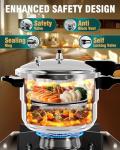 Stainless Steel 4 Qt Pressure Cooker for All Cooktops