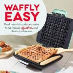 DASH Aqua No-Drip Waffle Maker 1200W