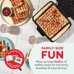 DASH Aqua No-Drip Waffle Maker 1200W