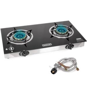 Barton Portable Double Burner Propane Camp Stove