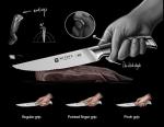 WIZEKA 8-Piece German Stainless Steel Steak Knives Set