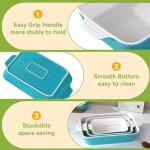 Turquoise Rectangular Baking Dish Set with Ramekins