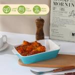 Turquoise Rectangular Baking Dish Set with Ramekins