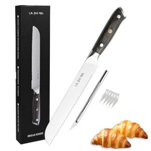 LIN ZHI REN 8-Inch Sourdough Bread Knife
