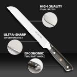 LIN ZHI REN 8-Inch Sourdough Bread Knife