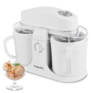 Pukomc Home Ice Cream Maker with Two Bowls