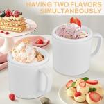 Pukomc Home Ice Cream Maker with Two Bowls