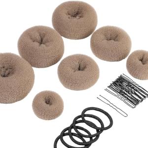 Teenitor 7-Piece Donut Hair Bun Maker Set
