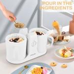 Pukomc Home Ice Cream Maker with Two Bowls