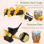 Anybear Slow Juicer with Large Feed Chute