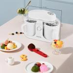 Pukomc Home Ice Cream Maker with Two Bowls