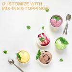 Pukomc Home Ice Cream Maker with Two Bowls