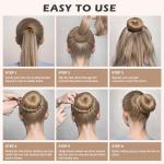 Teenitor 7-Piece Donut Hair Bun Maker Set