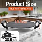 Mangoct Electric Griddle and Injera Maker 18.5”