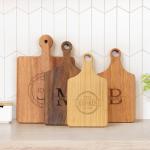 Customized Monogrammed Wooden Cutting Board with Handle