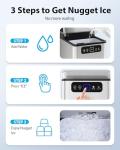 Aeitto Countertop Nugget Ice Maker Machine
