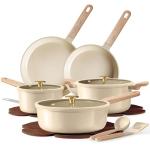 CAROTE 14-Piece Nonstick Ceramic Cookware Set