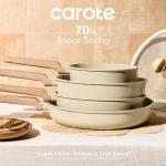 CAROTE 14-Piece Nonstick Ceramic Cookware Set