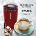 OVENTE Compact Electric Coffee Grinder - Maroon