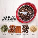 OVENTE Compact Electric Coffee Grinder - Maroon