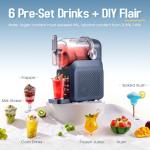 Home Slushie Machine with Auto-Clean and 7 Functions