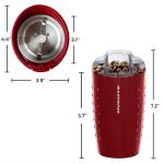 OVENTE Compact Electric Coffee Grinder - Maroon