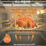 TOPWISH 24 Inch Electric Convection Wall Oven