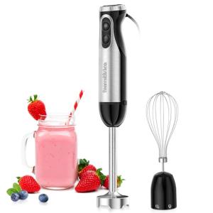 Bonsenkitchen 500W Hand Blender with Whisk