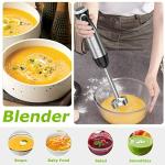 Bonsenkitchen 500W Hand Blender with Whisk