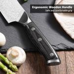 BULOFE 8 Inch Chef Knife Set with Sharpener