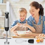 Bonsenkitchen 500W Hand Blender with Whisk