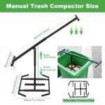 Large Manual Trash Compactor for Outdoor Bins