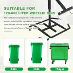 Large Manual Trash Compactor for Outdoor Bins