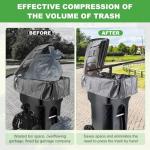 Large Manual Trash Compactor for Outdoor Bins
