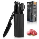 12-Piece Premium Kitchen Knife Set with Block