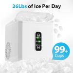 Countertop Ice Maker - 26Lbs/24H, Self-Cleaning