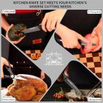 12-Piece Premium Kitchen Knife Set with Block
