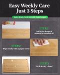 Kitsure Bamboo Cutting Board with Juice Grooves